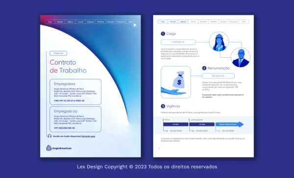 Documento finalizado com a aplicação de Visual Law com leitura em áudio
