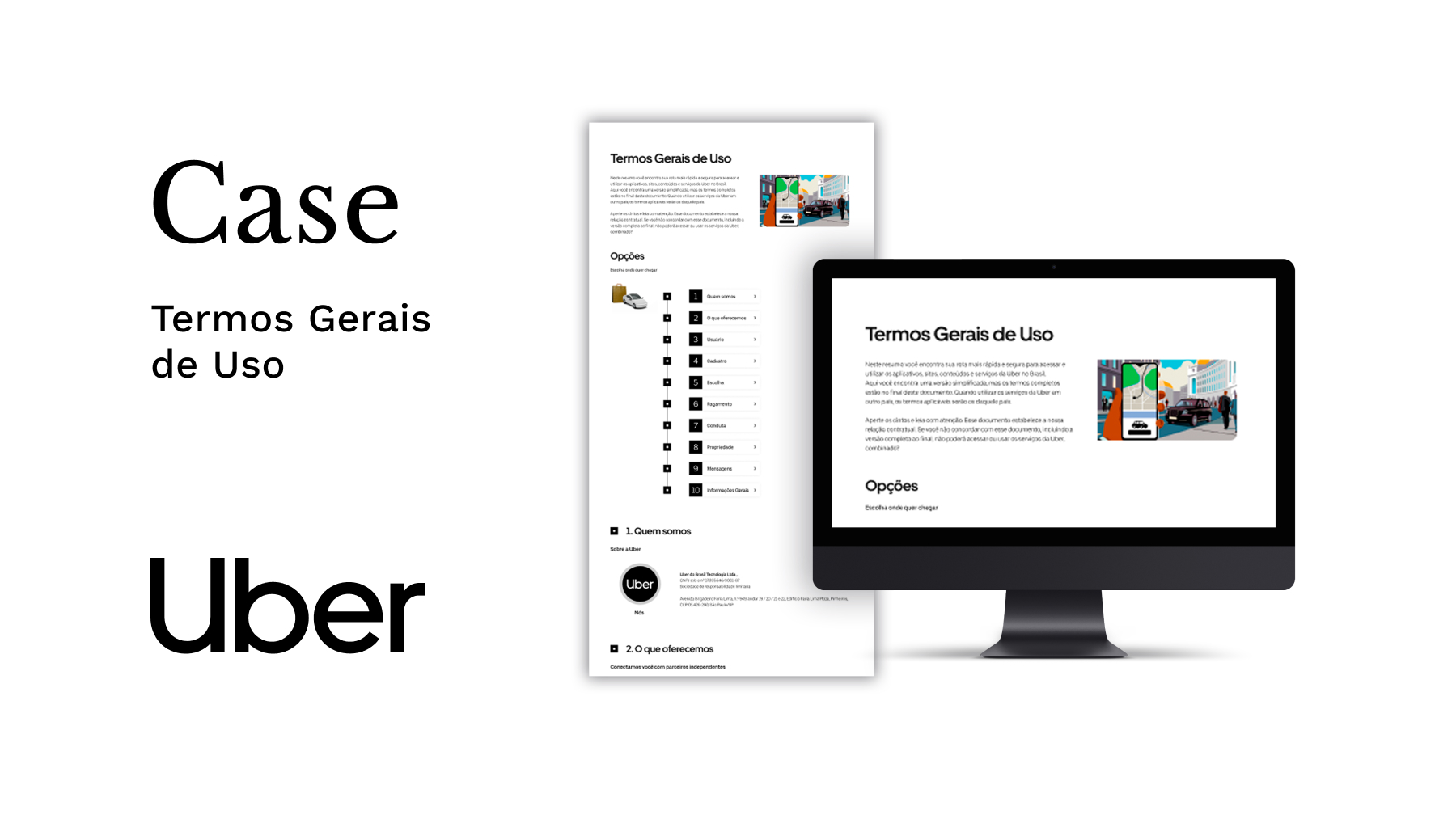 Case Visual law Lex Design e Uber - Termos gerais de uso