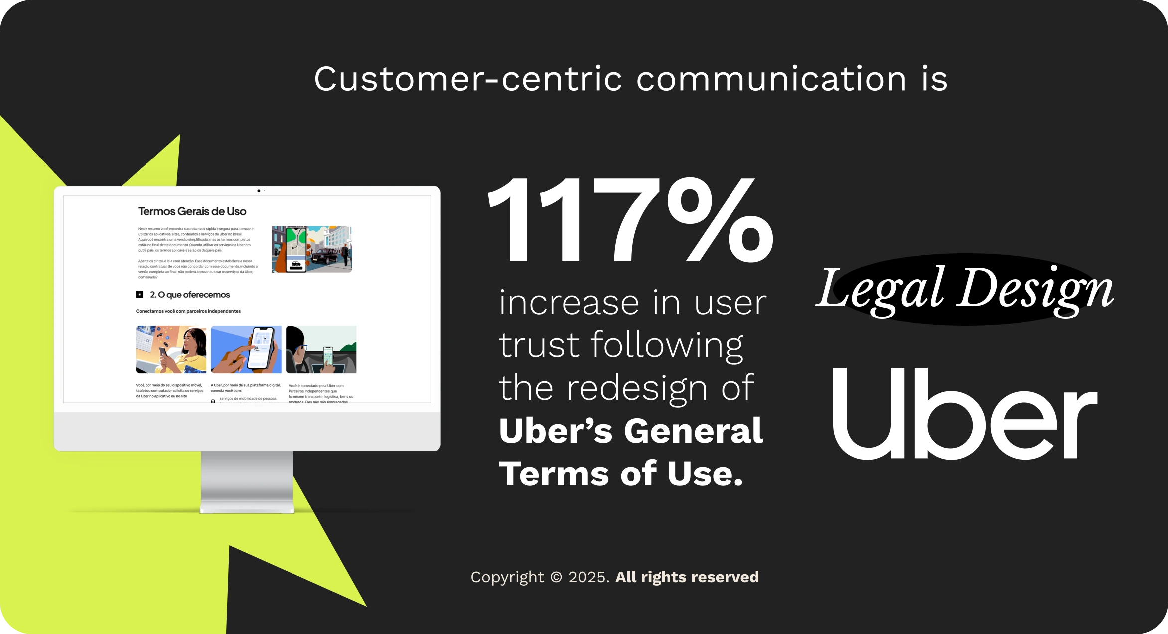impacts of legal design in the redesign of Uber’s General Terms of Use.