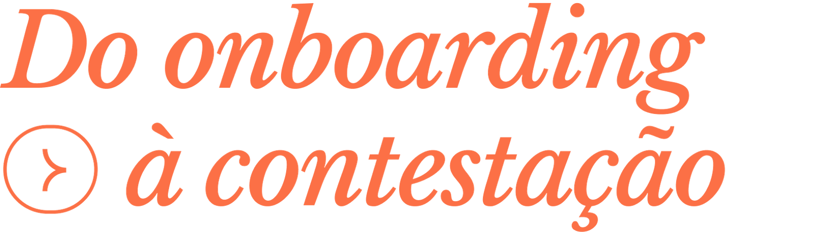 do onboarding a contestação
